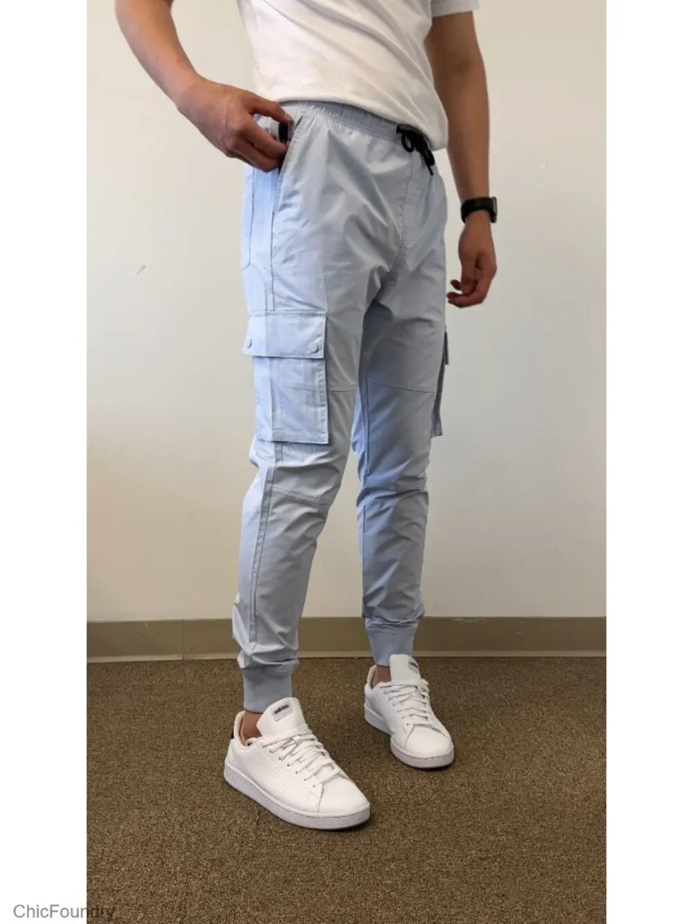 Lightweight Quick Dry Cargo Jogger Pants - Drawstring, 6 Pockets